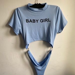 Baby Girl Cut Out Bodysuit